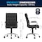 Flash Furniture Contemporary Chair Black Mid-Back Exec Chair, Fixed Arms, 18-1/4" to 22-1/4" Height GO-2286M-BK-GG - alternate 9